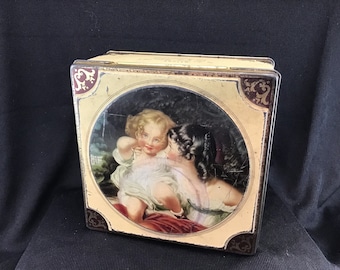 Thornes Premier Toffee Tin Nature Sir Thomas Lawrence Hinged Lid