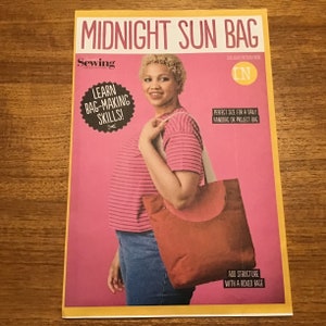 Tote Bag Pattern UNCUT Midnight Sun Bag Project Bag image 1