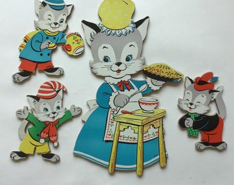 Three Little Kittens Nursery Decor Wall Decor Dolly Toy Co