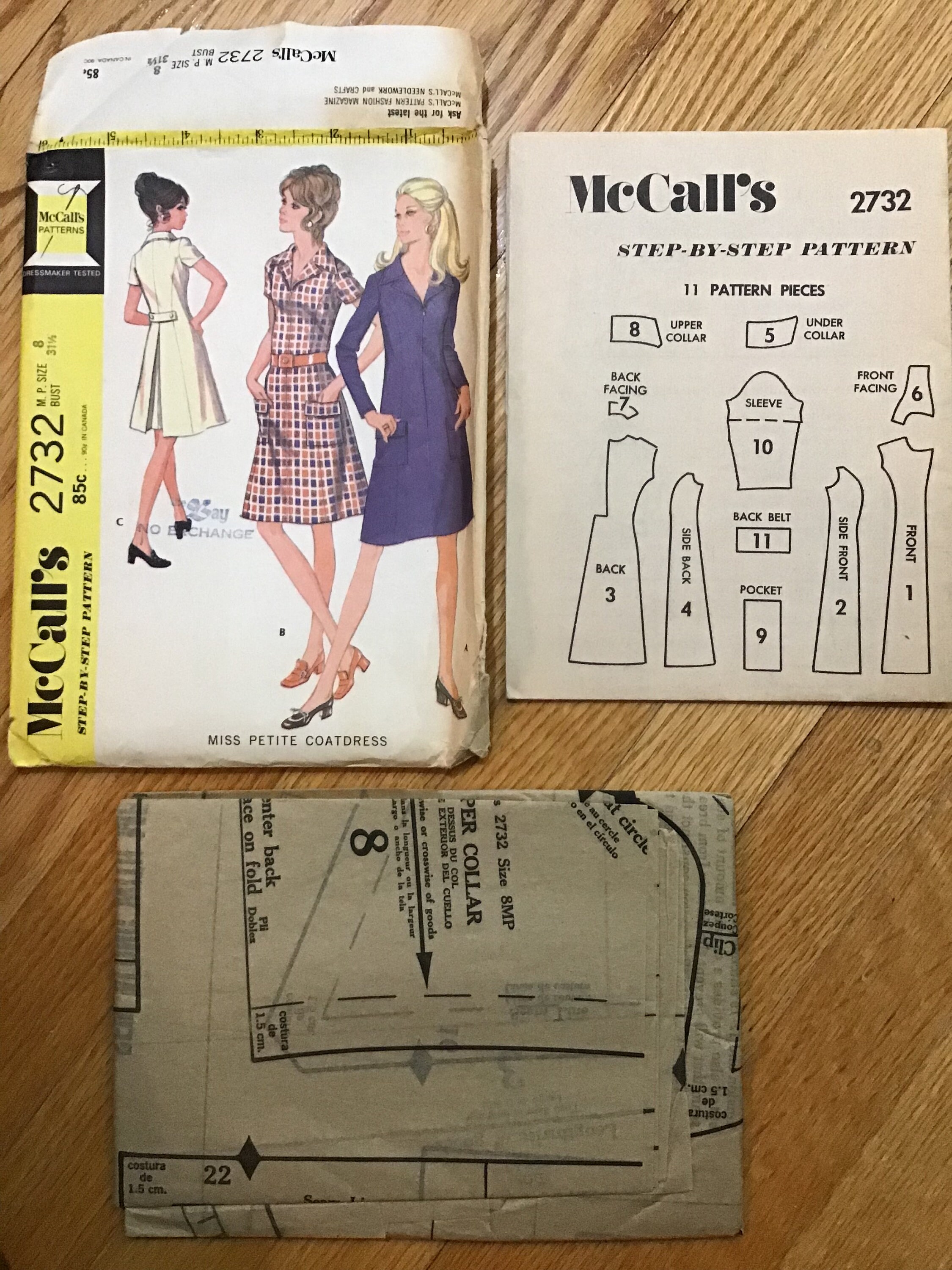Misses Petite A-line Coatdress Pattern 1971 Mccalls 2732 UNCUT - Etsy