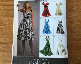 Misses Easy Dress Pattern Vogue 8470 UNCUT Size 18 - 24