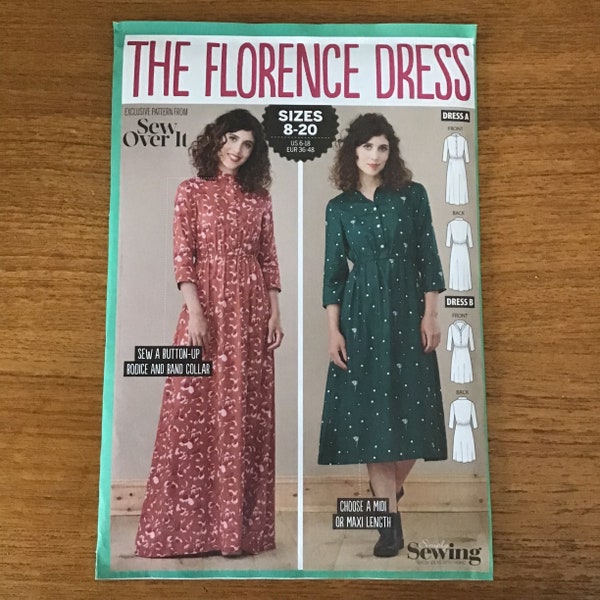 Boho Maxi Dress Pattern The Florence Dress UNCUT Size 6 - 18 Sew Over It