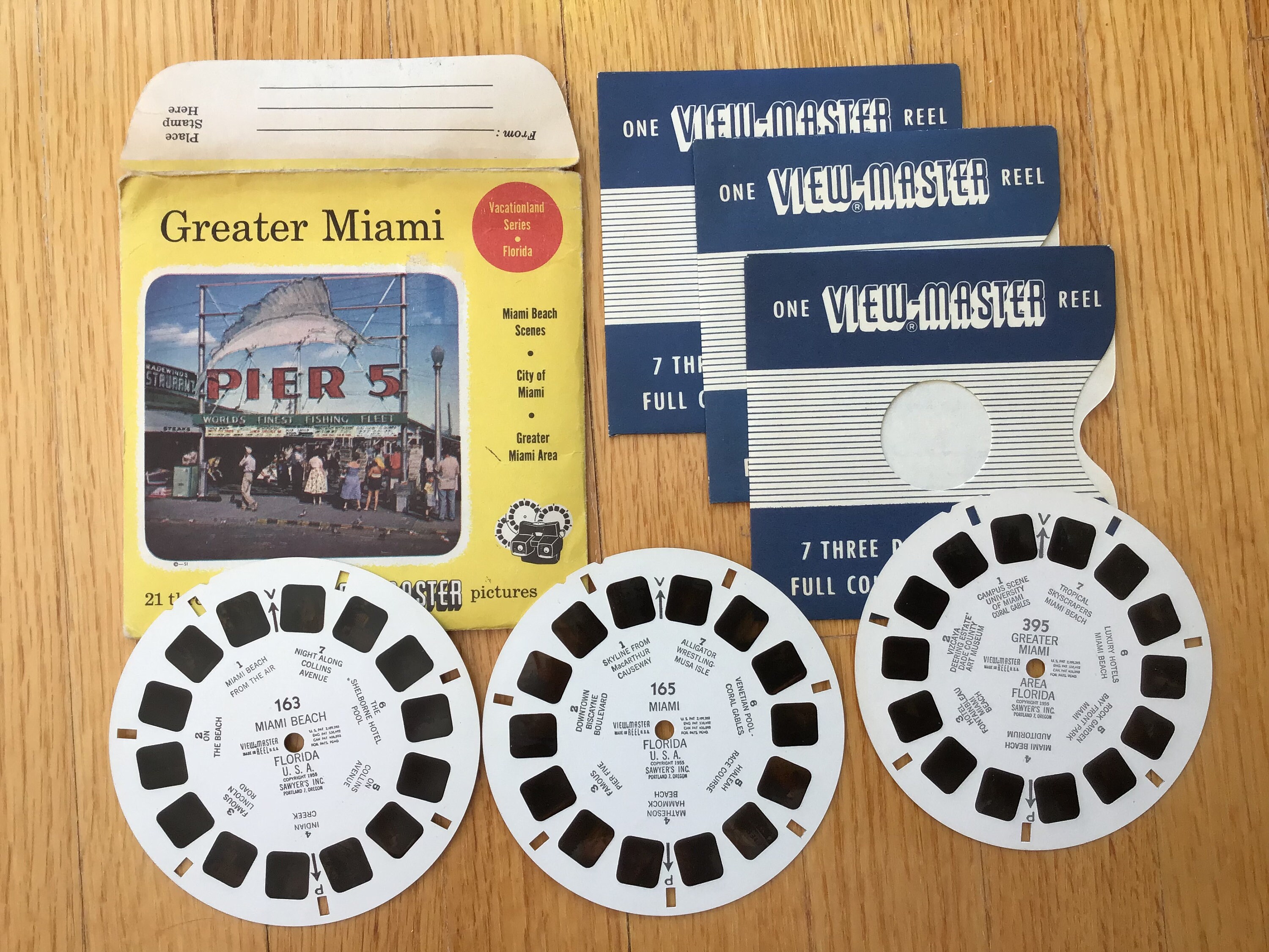 ViewMaster - Greater Miami - Florida - A963 - Vintage - 3 Reel Packet -  1960s views