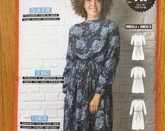 Misses Dress Pattern The Matilda Dress UNCUT US Size 4 6 8 10 12 14 16 18