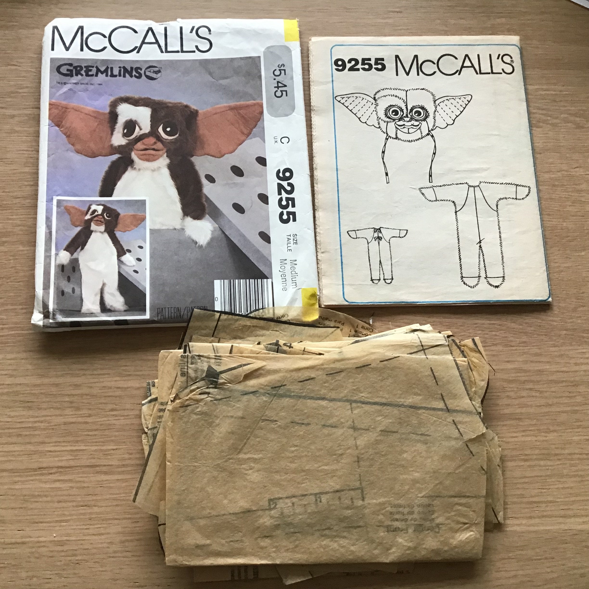 Gremlins Gizmo Costume Pattern Children Size Medium Boys and - Etsy