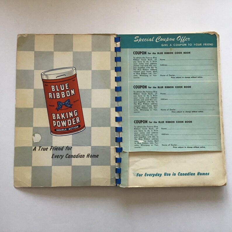 Blue Ribbon Cook Book Coil-bound 26th Edition for Everyday Use in ...