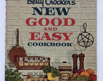 Betty Crocker New Good and Easy Cookbook Hardcover with Coil Binding