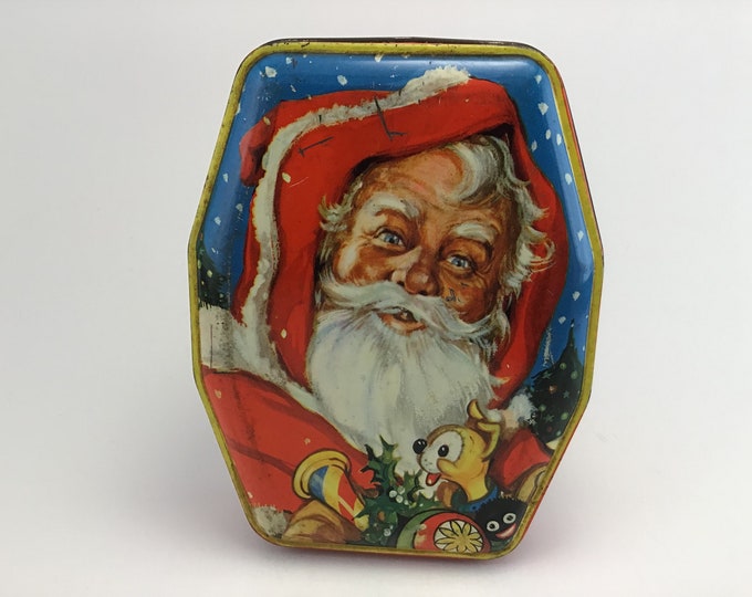 Horner Santa Toffee Tin Santa With Toys Scarce Hard to Find - Etsy
