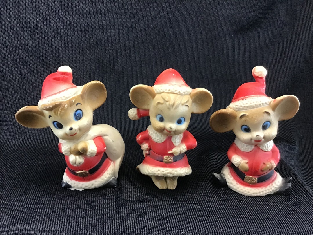 Christmas Mice Santa Elf Santa's Helpers Anthropomorphic - Etsy