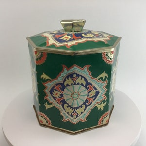 Vintage Tin Revlon Moon Drops Bath Crystals Tin Empty Tin