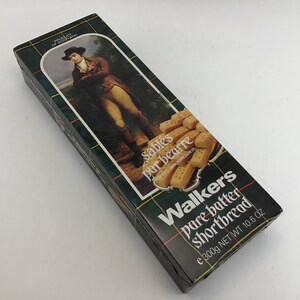 Vintage Walkers Shortbread Tin Robert Burns Shortbread Tin Made in Great Britain Empty