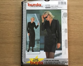 Misses Suit Pattern Burda International 2842 UNCUT Size 8 - 16