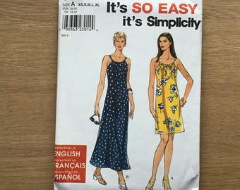 Simplicity 8722 Patrón De Costura Para Disfraz Para