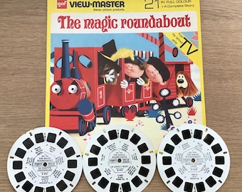 View-Master Reels The Magic Roundabout 8x8 Tri Fold Gaf NB441E 1968 TV Tie In