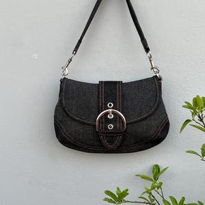 Coach 2000s Black Purse - 00s【archive】coach Black signature bag