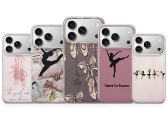Funda de teléfono con diseño de bailarina para iPhone 17 Pro Max, 16e, 15, 14, 13 y Samsung S26 Ultra, S25 FE, A57, A56, Pixel 10, 9A