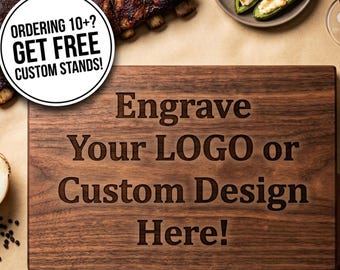 Client Gift Logo Custom Cutting Board Business Gift, Engraved Company