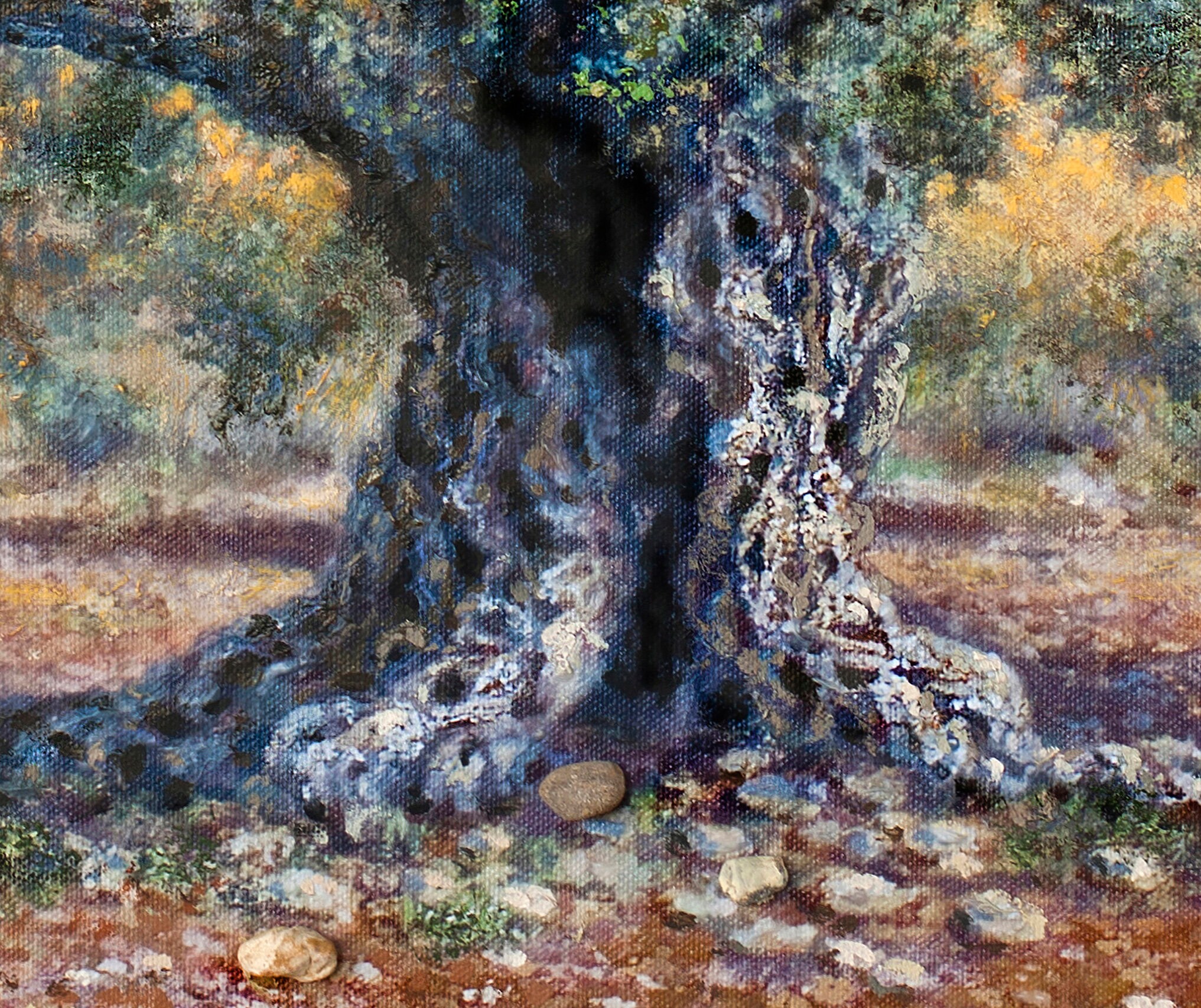Olive Tree Print Wall Art Nature Painting by Miki Karni - Etsy