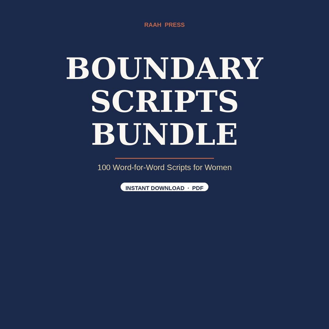 Boundary Scripts Bundle — 100 Word-for-word Scripts for Women | Setting ...