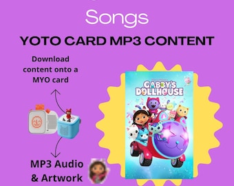 Gabby Dollhouse Audio MP3 Yoto Tonie Songs Playlist
