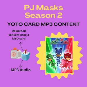 PJ Masks säsong 2 - Ljud för Yoto-kort (digital nedladdning) MYO-innehåll Tonie