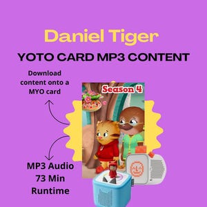Audio des épisodes de Daniel Tiger pour carte Yoto (téléchargement numérique) Contenu MYO Tonie