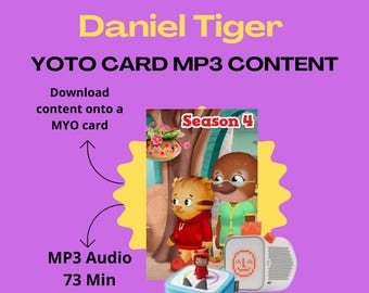 Audio odcinków Daniela Tigera na kartę Yoto (pobieranie cyfrowe) MYO Content Tonie