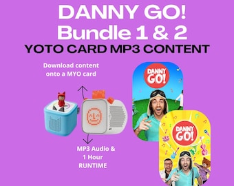 Lista de reproducción MP3 de Danny Go Bundle para Yoto Content MYO Card / Audio infantil / Descarga digital