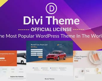 Divi Theme – All Pre-Made Templates | Original License