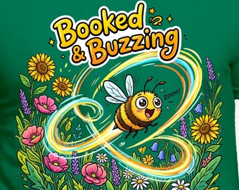 Busy Bee PNG Funny Work Quote Spring Floral Clipart Digital Download