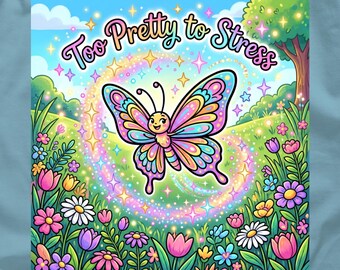 Butterfly PNG Funny Quote Floral Clipart Colorful Spring Digital Download