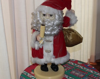 Rennoc Animation 18" Santa Claus Holding Lighted Candle Carrying Sack