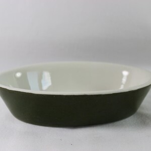 Hall China 550 Oval Boston Baker Forest Green 6&quot; Baking Dish
