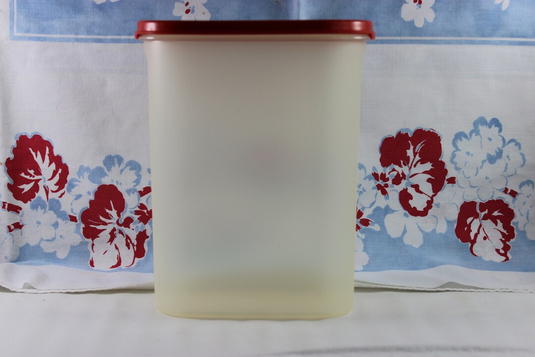 Poppy Tupperware Vintage Tupperware 1614 Modular Mate Storage Container 9 3/4 Cups Poppy ...