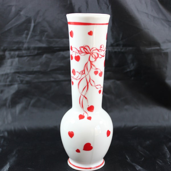 Lefton Japan Heart Bud Vase Valentine's Day Vase