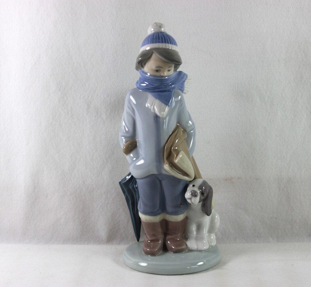 Lladr Winter Boy Figurine 5220 Boy With Blue Hat Scarf And Dog Etsy Lladr Winter Boy Figurine 5220 Boy With Blue Hat Scarf And Dog Etsy