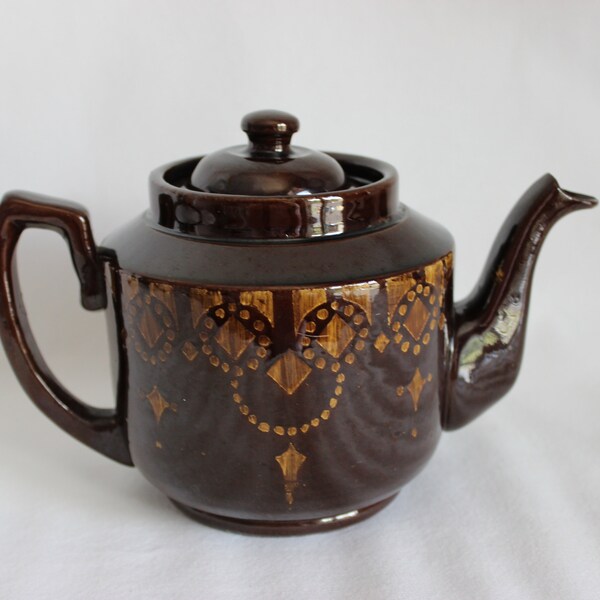 Brown Teapot Etsy