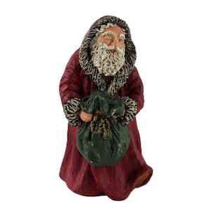 June McKenna Winking Santa Figurine 1989