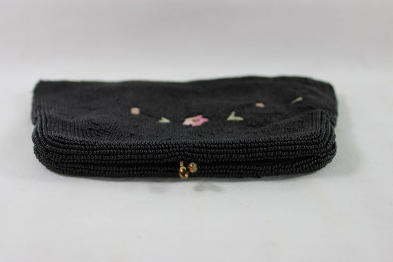 Vintage Bag by Joseph Hand Made Black Beaded Even… - image 6