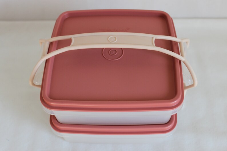 Vintage Tupperware Modular Mates Picnic Basket Set For 4 Etsy