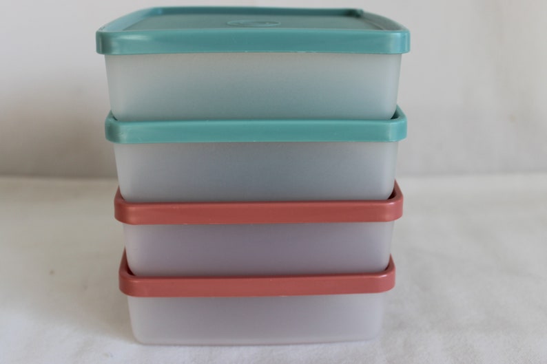 Vintage Tupperware Modular Mates Picnic Basket Set For 4 Etsy