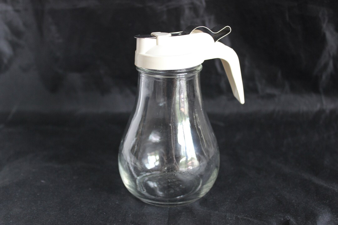 Vintage Gemco Dripless Server Syrup Dispenser With White Lid Etsy