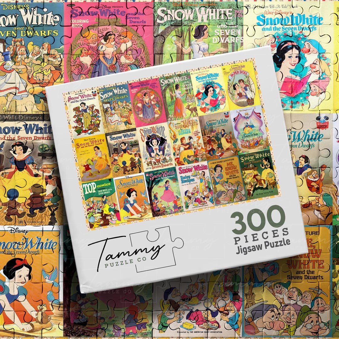 Snow White Puzzle – Vintage Disney Snow White and the Seven Dwarfs ...