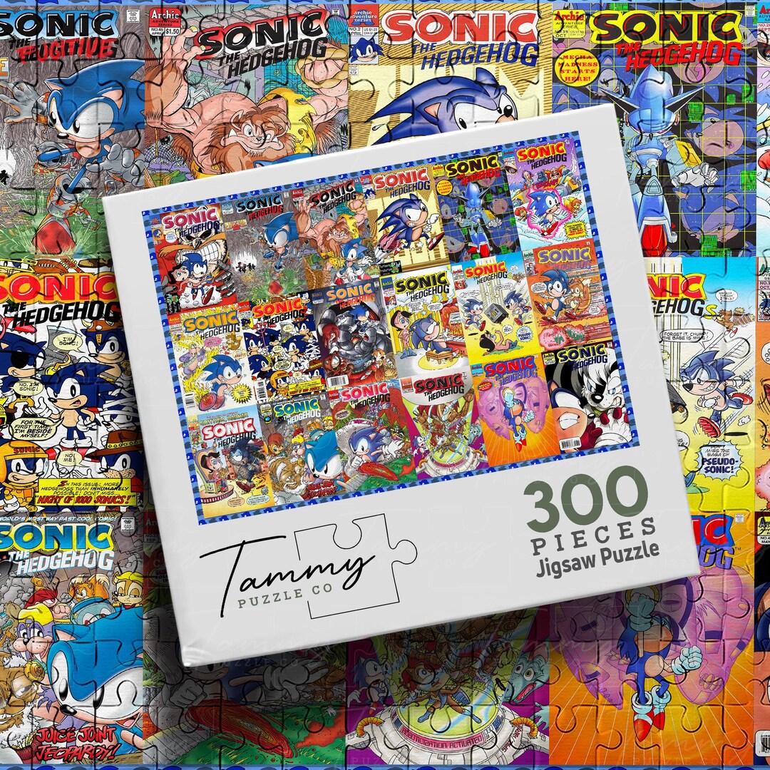 Trefl The Hedgehog, Action 60 éléments-Puzzle Coloré Avec Les Perso Sonic Divertissement Creatif Jeu Pour Les Enfants Amz B