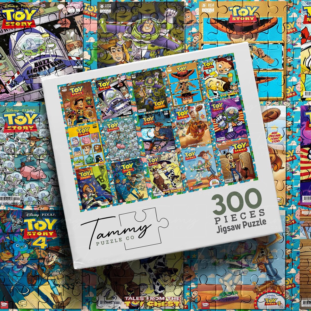 Toy Story Comic Puzzle – Pixar Character Collage Jigsaw – Woody Buzz ...