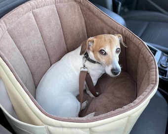 Dog Car Seat, Pet Booster Seat S M L, Travel Dog Bed, Small Dog Car Seat, Washable Pet Car Carrier, Safety Seat for Dogs