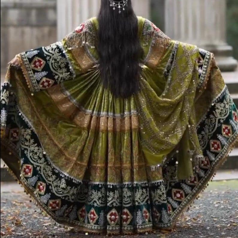 Green Balochi Dress - Etsy
