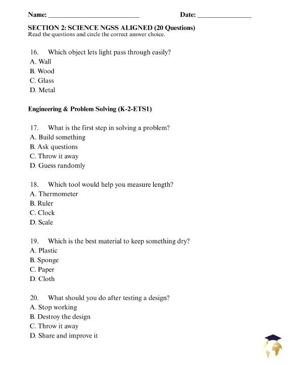 1st Grade End-of-year Homeschool Assessment - 120 Questions | Common ...