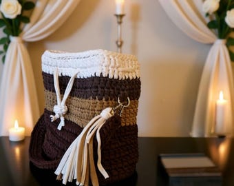 Gehaakte schoudertas