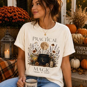 Practical Magic Tee | Cauldron Moon Botanicals T-Shirt image 2